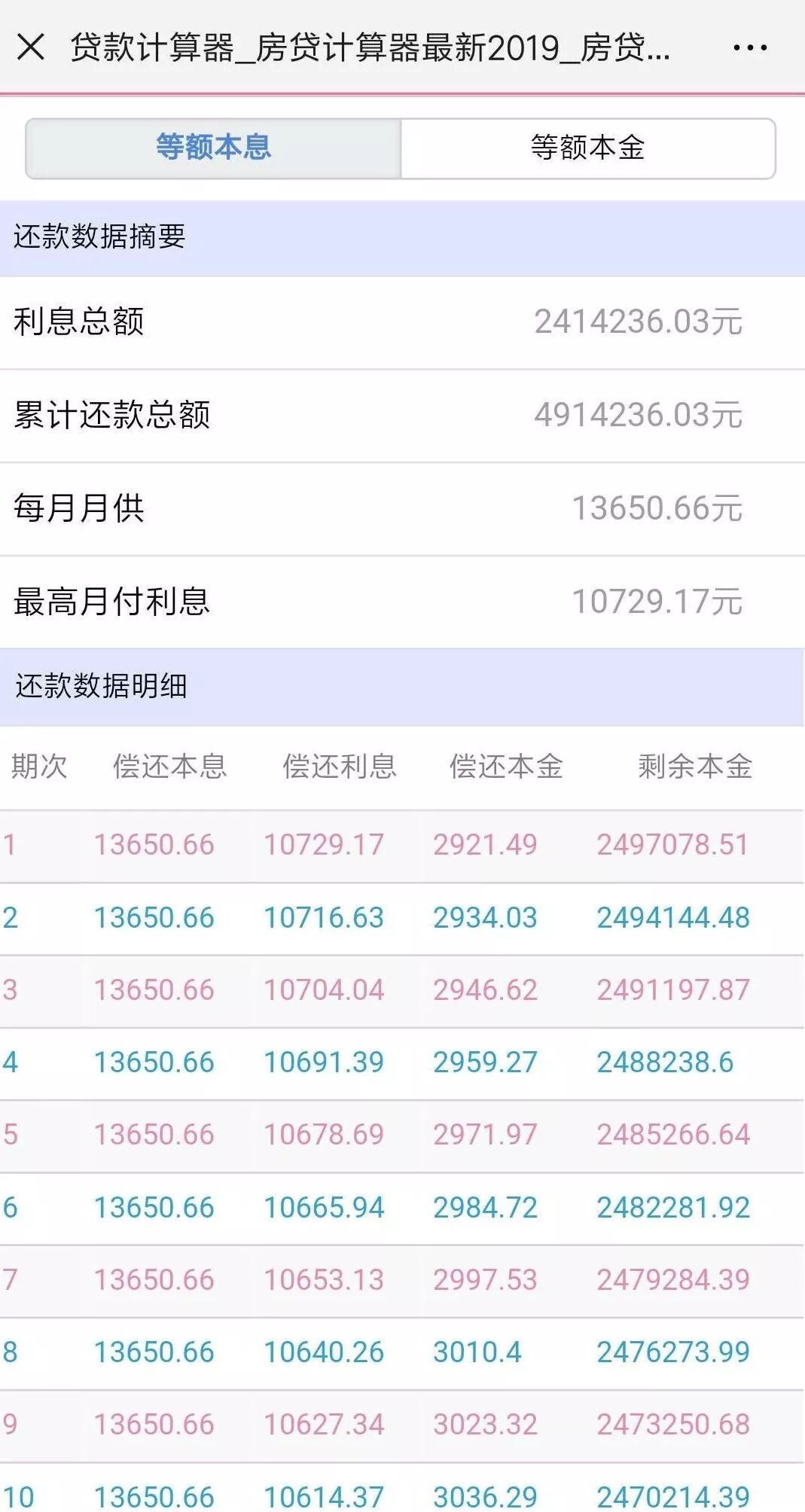 房贷计算器等额本息与等额本金还款方式介绍_房贷计算器公式详解及使用说明_计算器网页版