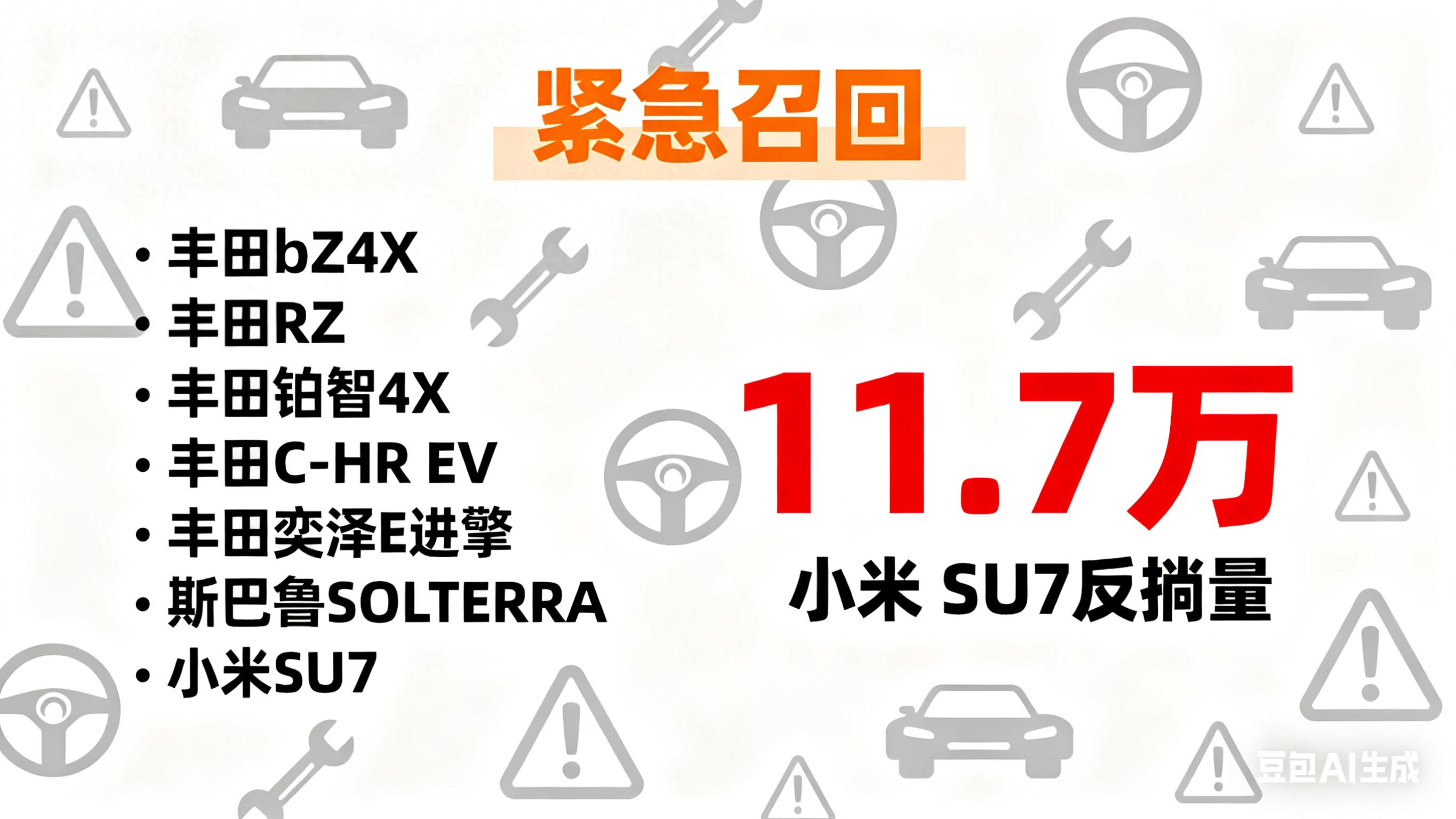 突发!丰田、斯巴鲁、小米大规模召回,汽车安全警钟又响? | 星尘资源网