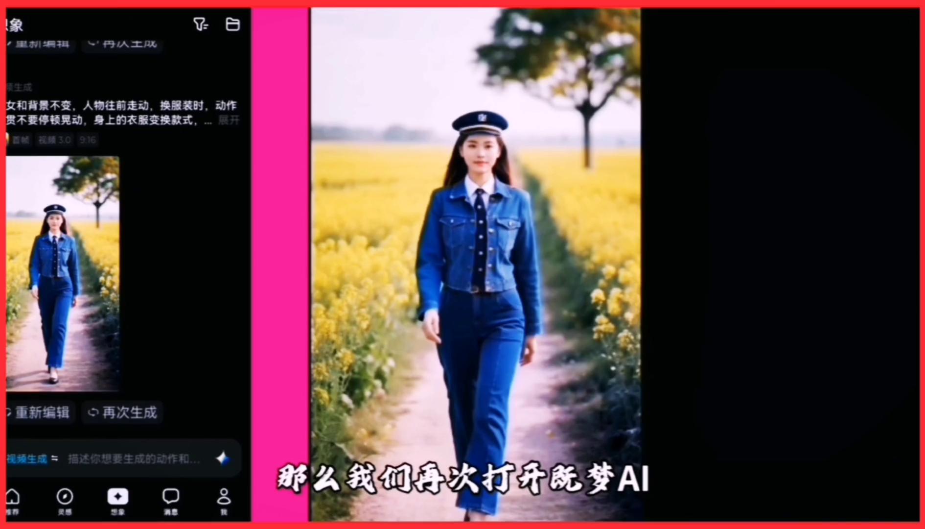 既梦AI换装效果制作方法_短视频制作教程_既梦AI换装视频教程