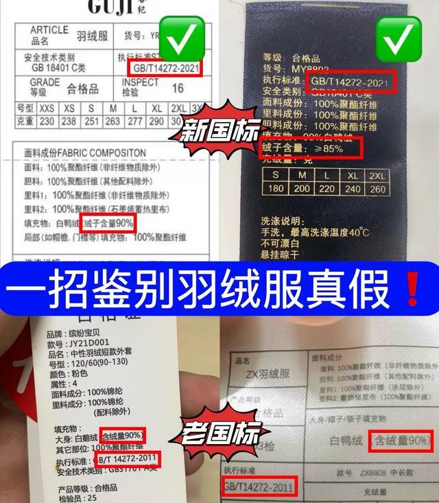 羽绒服绒子含量90%实测60%_羽绒服清洗误区_金绒标认证品牌查询