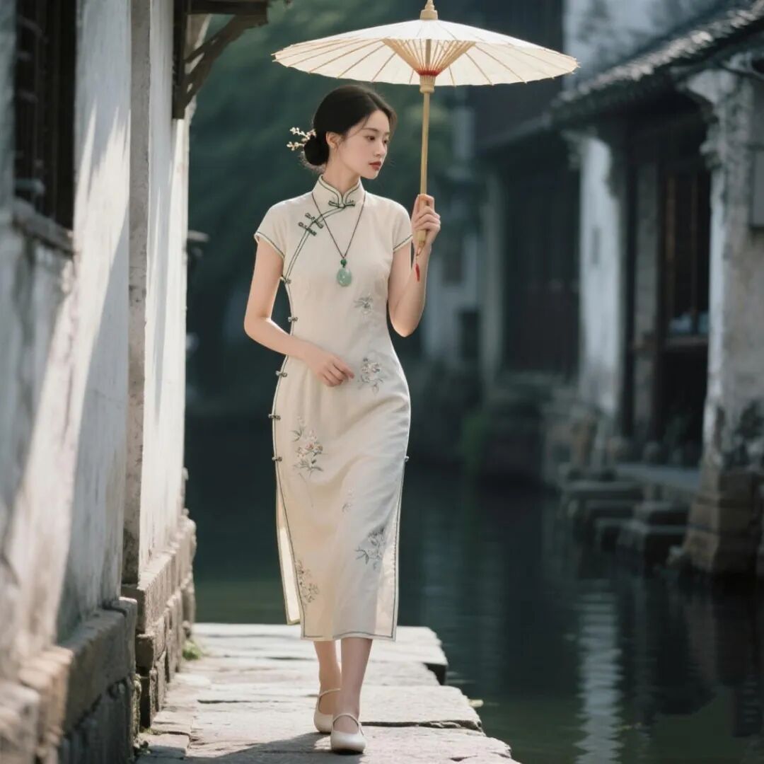 小桥流水孤帆细雨穿搭_旅行穿搭指南_江南水乡穿搭