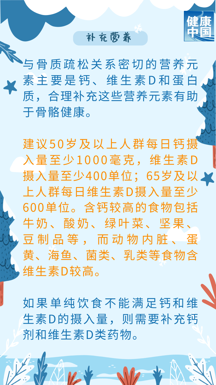 骨质疏松预防_骨质疏松补钙_骨骼健康维护