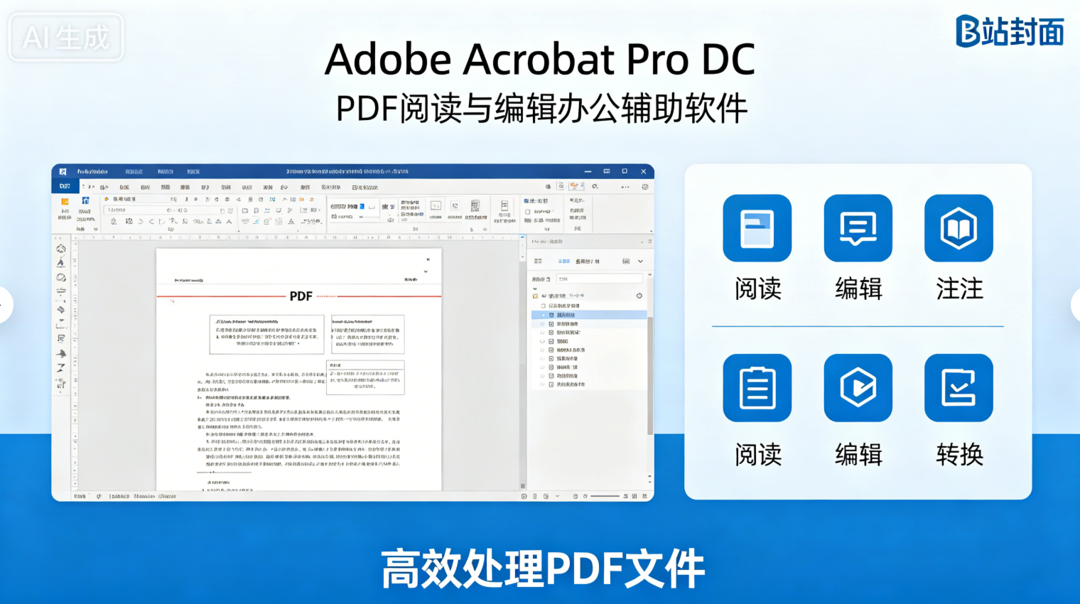 Adobe Acrobat Pro DC一款专门用于PDF阅读以及编辑的办公辅助软件-星尘资源网