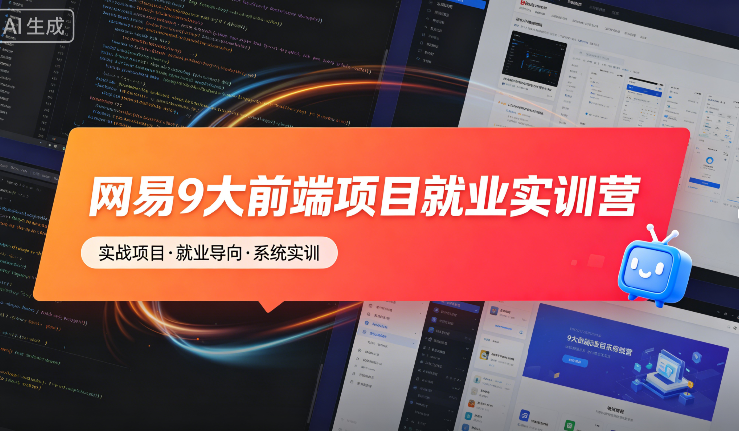 网易9大前端项目就业实训营 - 带源码课件-星尘资源网