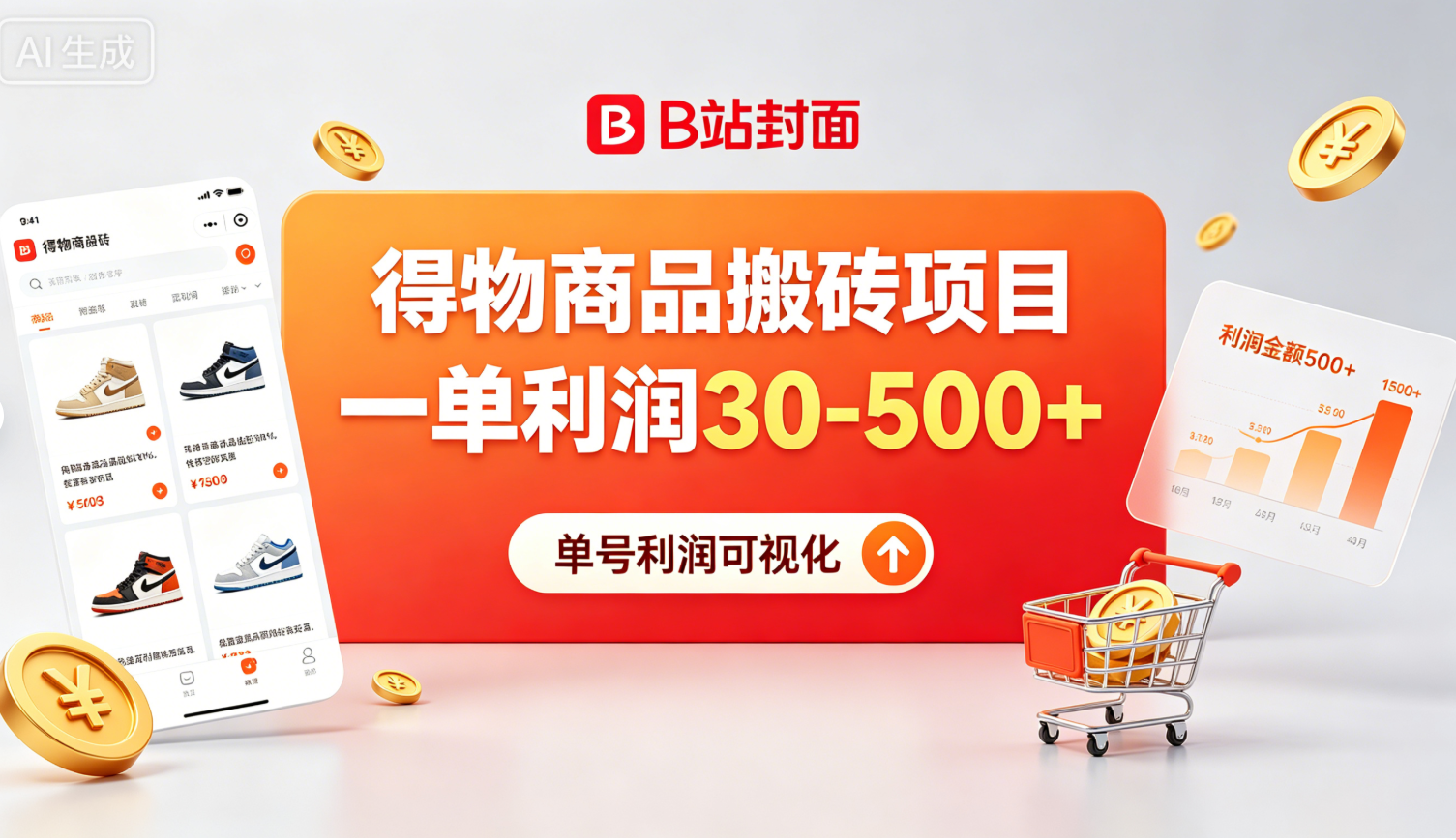 得物商品搬砖项目,有人闷声发财,一单利润30-500+-星尘资源网