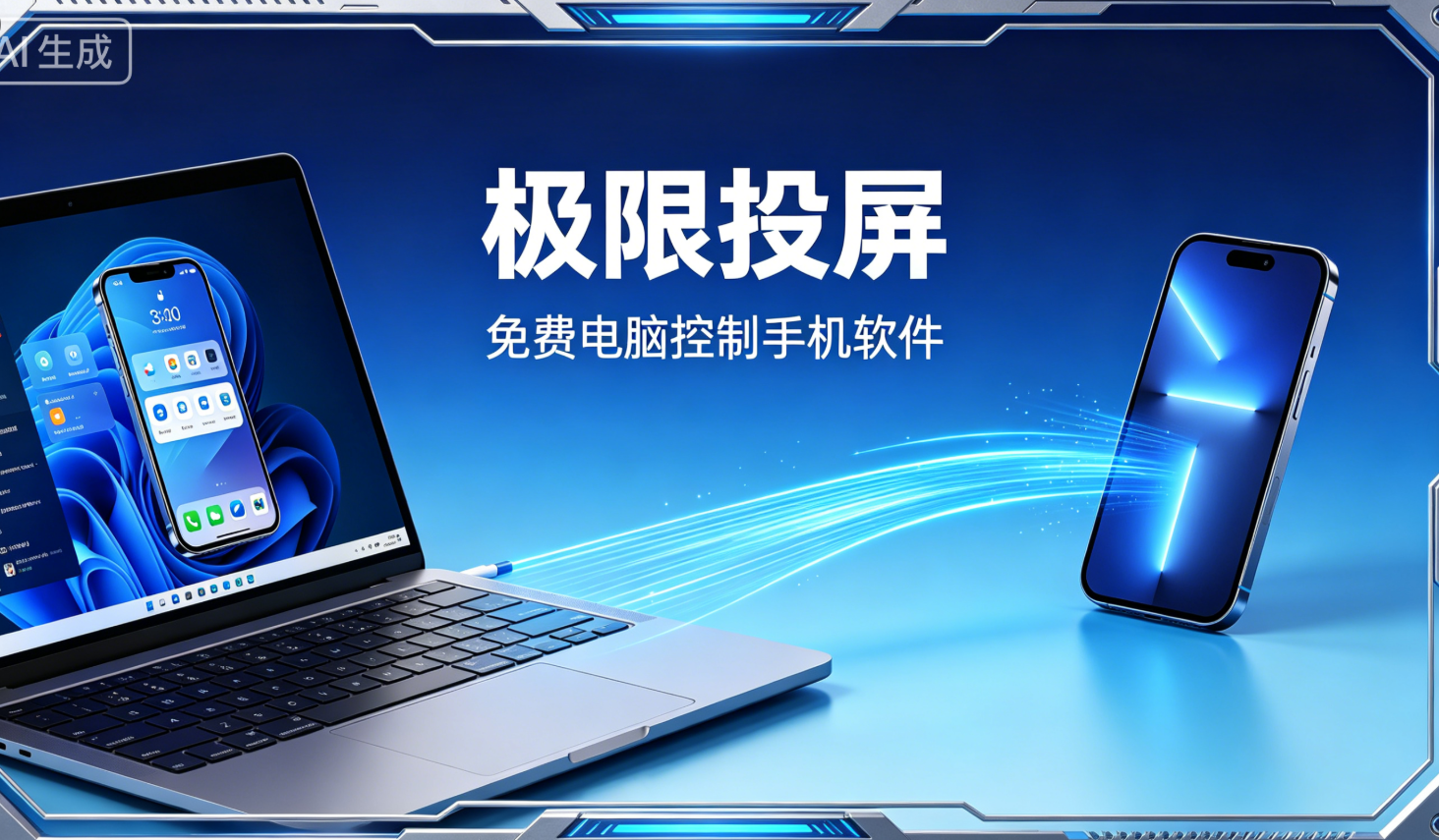 免费电脑控制手机软件 极限投屏_正式版_3.0.1-星尘资源网